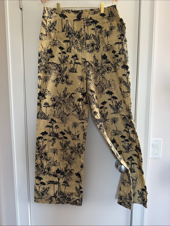 Anthropologie Pants - Anthropology tan black Corey Lynn Calter Padma Toile Wide leg Pants  size L